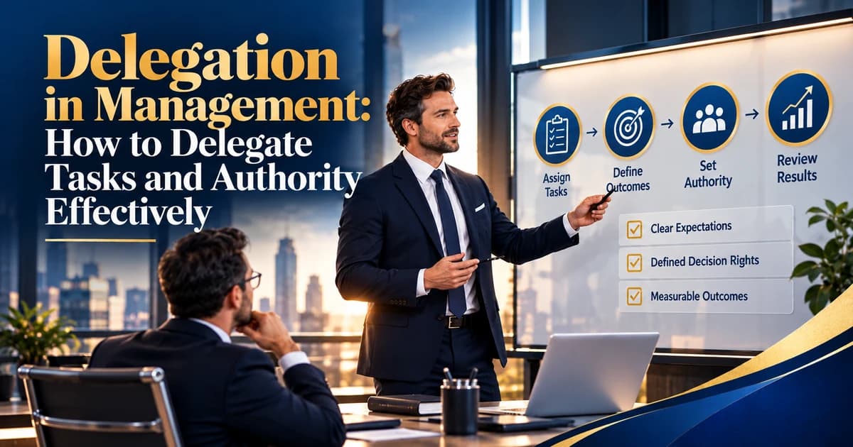 Delegation in Management: How to Delegate Tasks and Authority Effectively